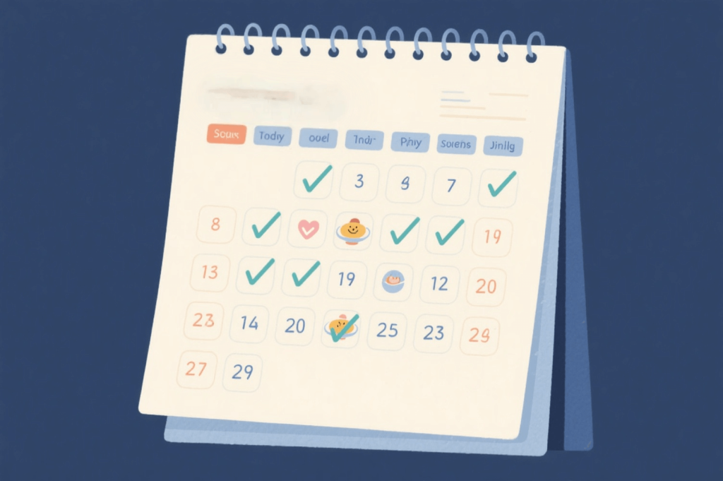 calendrier pour seance pressotherapie