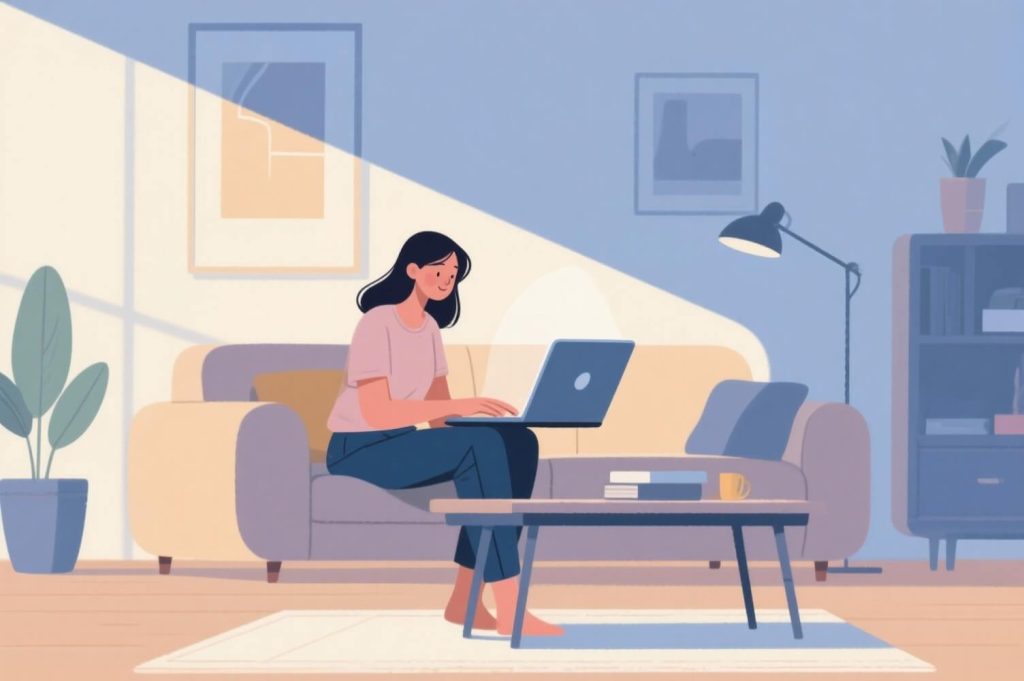 femme teletravail pressotherapie