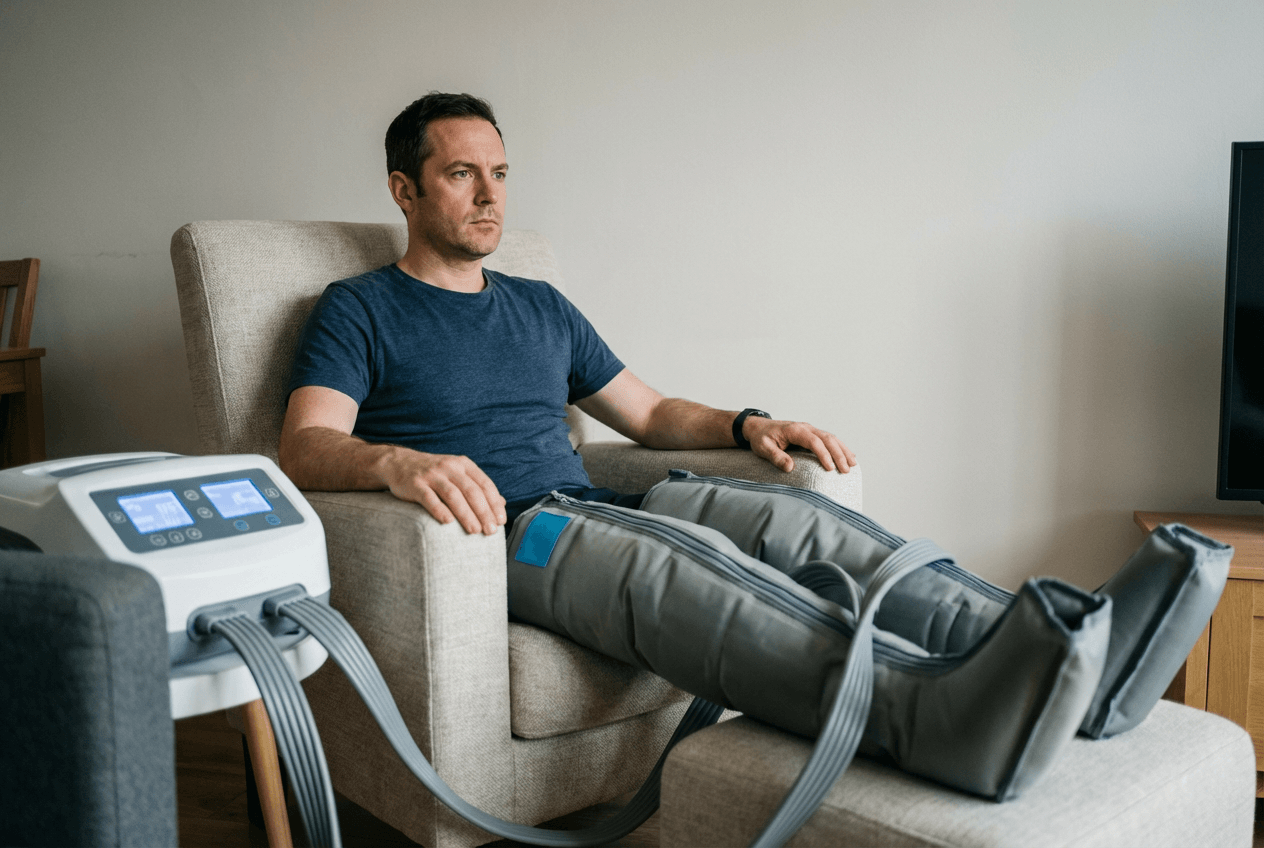 Pressothérapie après opération varices